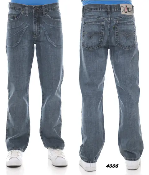 Calça jeans IM's ref. 4006, frente e costas