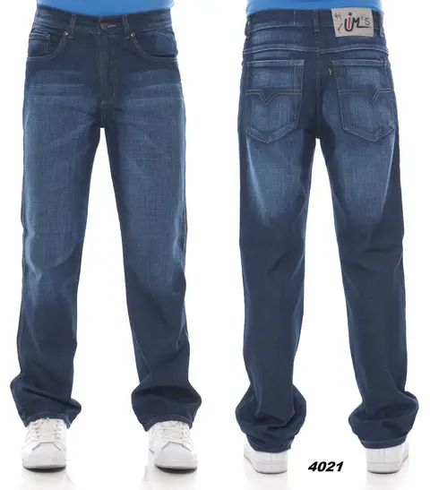 Calça jeans IM's ref. 4021, frente e costas