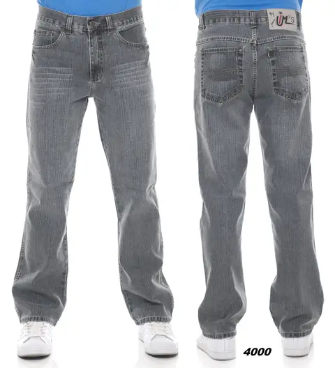 Calça jeans IM's ref. 4000, frente e costas